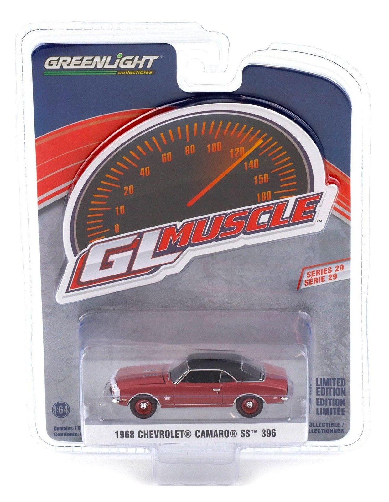 1:64 Greenlight Gl Muscle 1968 Chevrolet Camaro Ss 396 Cordova Brown