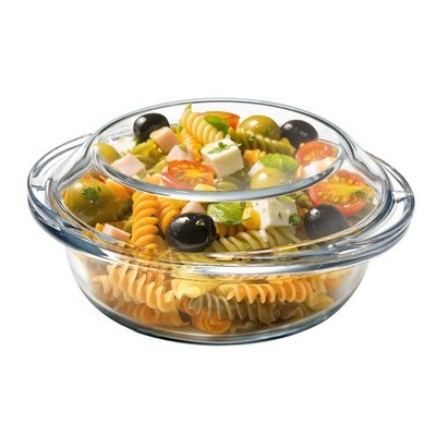 13OZ Mini Glass Casserole Dish With Lid, 5.5in Oven Safe 0.5L, 0.5 Liter