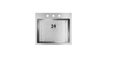 Elkay ECTSRAD25226TBG Crosstown 25'' Undermount Single Basin
