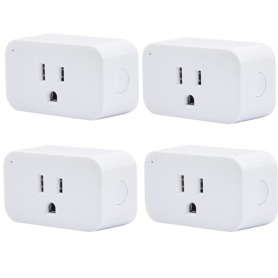 THIRDREALITY Smart Plug 4 Pack, 15A Outlet with Timer Function, White 