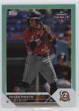 2023 Topps Pro Debut Aqua Foil 53/75 Cesar Prieto #PD-16 sc8