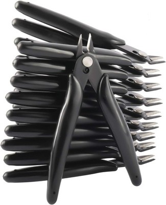 10Pcs Flush Wire Cable Cutter Diagonal Cutting Plier Set Side Nippers DIY Tool