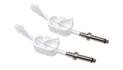 BleedZone 2 Pack M5 Bleed Hose Fittings for RockShox Reverb, SRAM, Avid White 