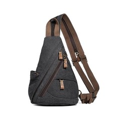 Canvas Sling Bag - Small Crossbody Backpack Shoulder Casual Daypack Rucksack ...
