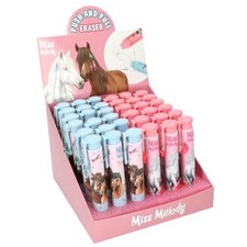 Miss Melody Radierstift Radierer Pferd Push Stiftform 2 Motive Depesche 13365