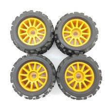 4x Vintage Proline Big Joe 40 Series 18 Monster Truck Tires On 23mm Hex Wheels