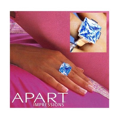 APART Schmuck 'a la Diva' Ring Damen silber blauer Stein