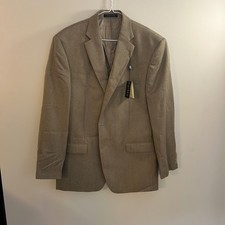 Lauren Ralph Lauren Mens Sport Coat Blazer Jacket 42R Brown Herringbone