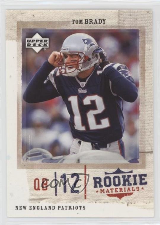 2005 Upper Deck Rookie Materials Tom Brady #51