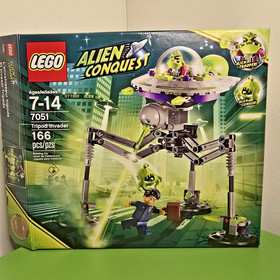 LEGO Alien Conquest: Tripod Invader (7051) Complete W/ Minifigures, Inst. & Box!