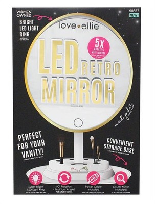 Love Ellie, Jodie Retro LED Vanity Makeup Mirror