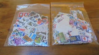 2 LARGE PACKETS OF QEII PRE DECIMAL COMMEMORATIVE STAMPS SEE DESCRIPTION