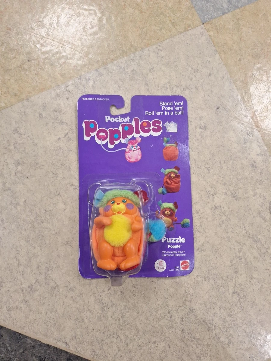 Petite peluche vintage Popples Puffling 8.5 cm