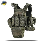 Kiborg GU Gen.2 Plate Carrier with 8 Pouches Quick-Release Tactical Vest MM-14