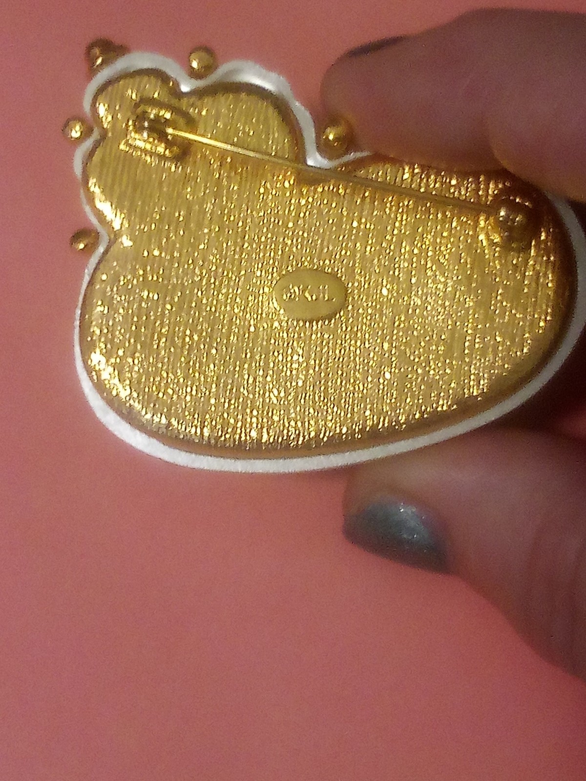 Large Kenneth J Lane white enamel gold-plated spi… - image 12