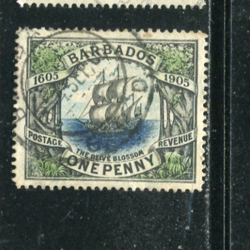 RF23 Barbados 1905 Stamp Scott #Ship