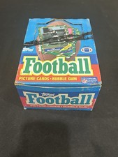 1986 Topps Football Empty Wax Box No Packs Jerry Rice Rookie Year Nice Shape *1