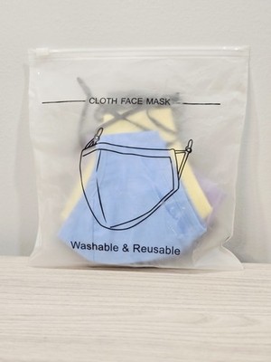 Non-medical 100% Cotton Adjustable Face Masks With Metal Wire Nose Bridge 6-pack