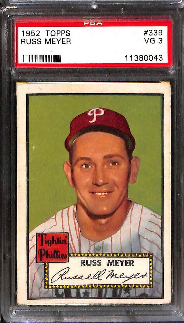 1952 Topps #339 RUSS MEYER PSA 3 VG 11380043