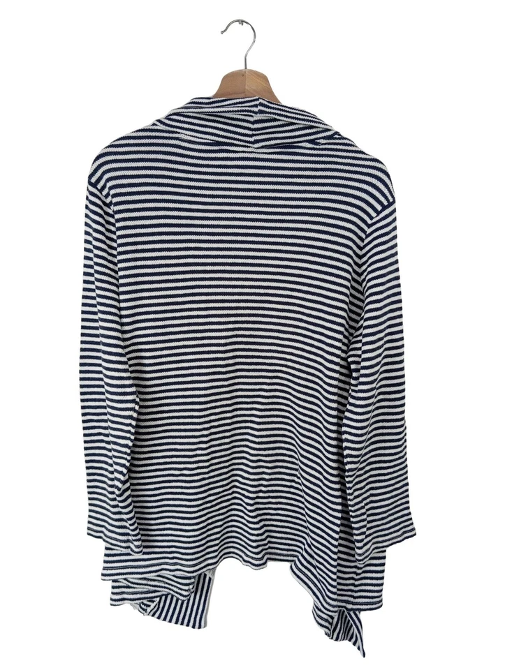 FRAPP Cardigan Damen Jacke Gr. DE 46 weiß-blau Casual-Look - Bild 2 von 4