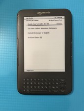 Amazon Kindle 3rd Generation Keyboard EBook Reader D00901