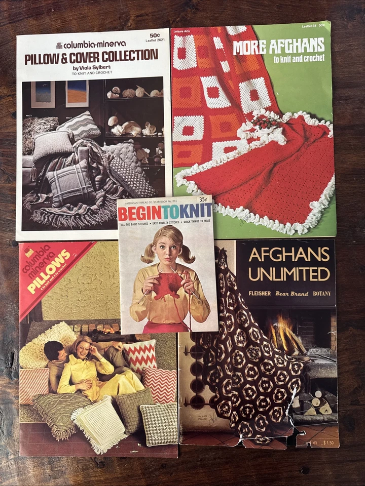 Afghan Knit & Crochet Booklet Magazine Lot of 15+ Unlimited Better Homes Leisure - Image 4 of 4