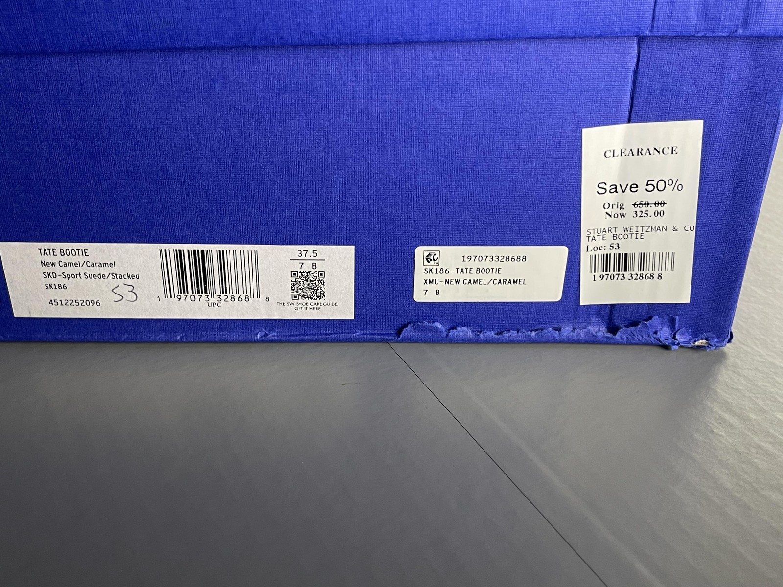 Stuart Weitzman Tate Bootie Boots Womens Size 7 Camel Suede Ankle Block Heel