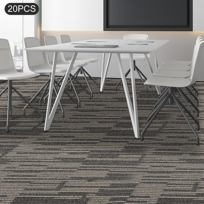 20pcs Square Carpets 20x20'' Commercial Carpet Reusable Floor Tile Washable Mats