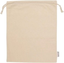 100 Cotton 10- by 12-Inch Muslin Bags with Drawstring, 12-Pack XLarge