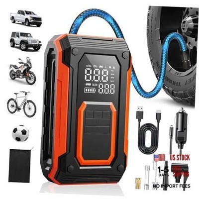 Tire Inflator Portable Cordless Air Compressor Air pump for Car Tires, 4 ×