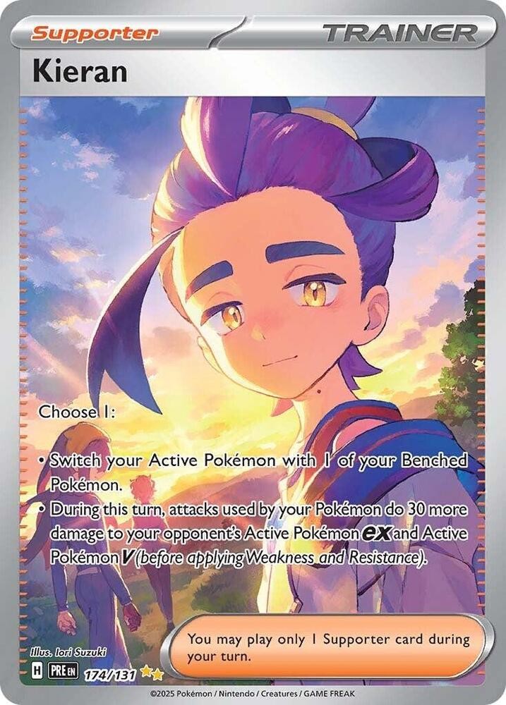 Pokemon - English Kieran Holo SV: Prismatic Evolutions 174/131