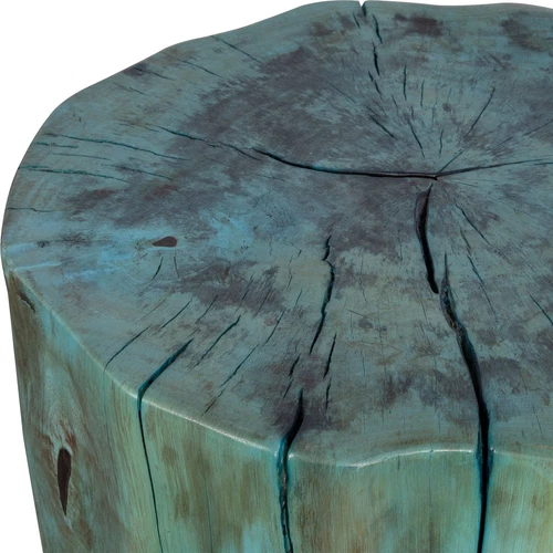 Uttermost Habitat Blue Accent Stool - Picture 6 of 6