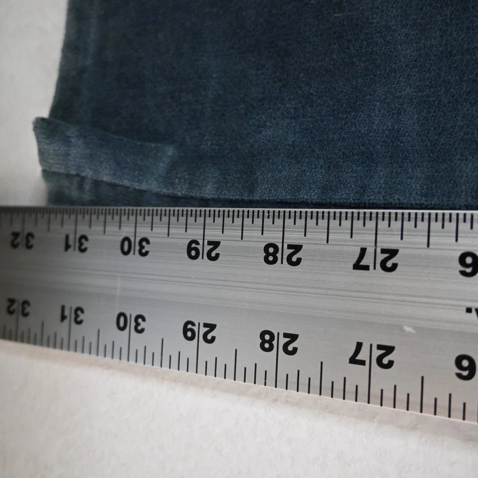 Pantalones informales Lee de colección hechos en EE. UU. 28x32 azul terciopelo corte bootcut 5 bolsillos años 80 90 Foto 4 de 4