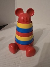 Disney Baby Mickey Mouse Plastic Stacker Toy 6mo New, Green Toys