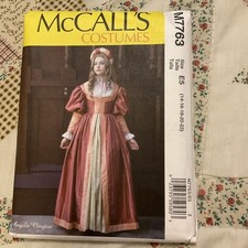 McCall  s M6097 Misses Renaissance Tudor Halloween Costume Sewing Pattern