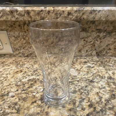 Clear Textured Tapered Drinking Glass Tumbler, Classic Round, 10-18 oz, 1 Pc