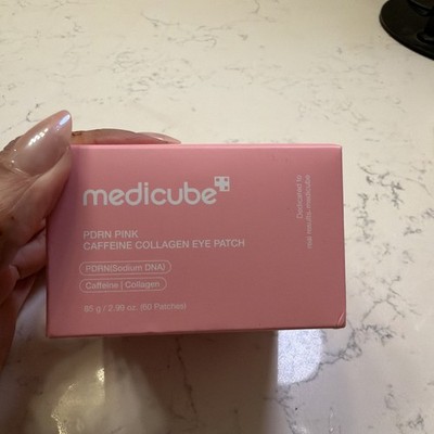medicube PDRN Pink Caffeine Collagen Hydrating Eye Patch Pink 60 Patches 85g