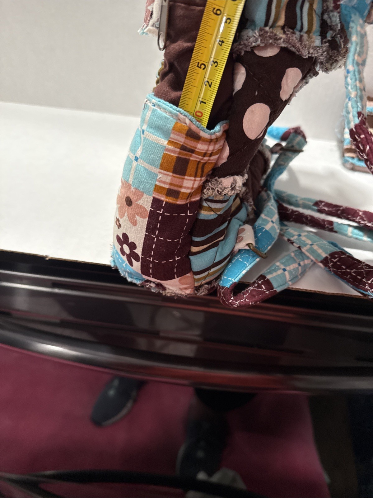 Quilted , Patchwork  Backpack With Matching Walle… - image 4