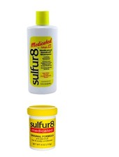 Sulfur8 Medicated Dandruff Shampoo 7.5 oz  Conditioner 4 oz Combo Pack