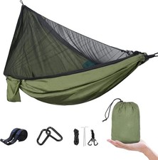 Leichte Outdoor-Hängematte mit Moskitonetz -...