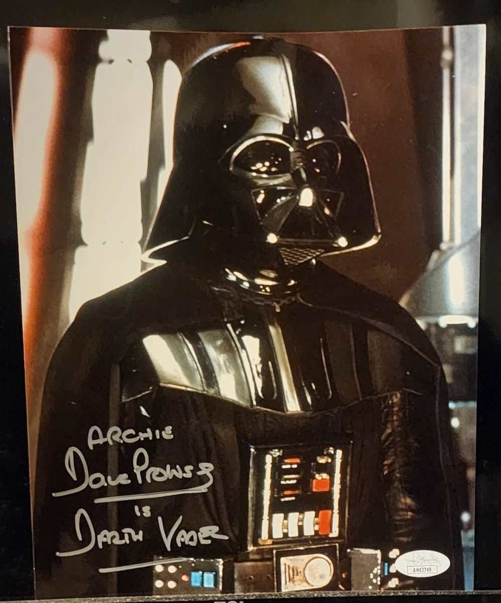 Darth Vader Autograph In Original Autographed Movie Photos for