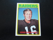 GEORGE BLANDA 1972 TOPPS FOOTBALL CARD # 235 EXMT