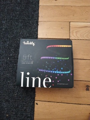Twinkly Line Black Wire Adhesive & Magnetic Strip Extension Strip, 5ft