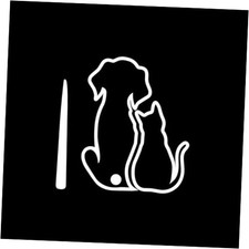 White Car Wiper Sticker Window Windshield Sticker Funny Cartoon Cat Dog Moving