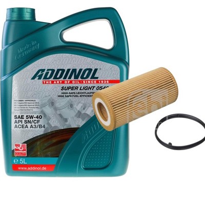 FEBI BILSTEIN Ölfilter 5L ADDINOL SUPER LIGHT 0540 für Audi TT 2.0 TFSI