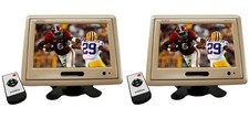 2 Absolute PHM-709C Cream/Beige 7 Inch TFT-LCD Car Monitor 2 Video Input Car