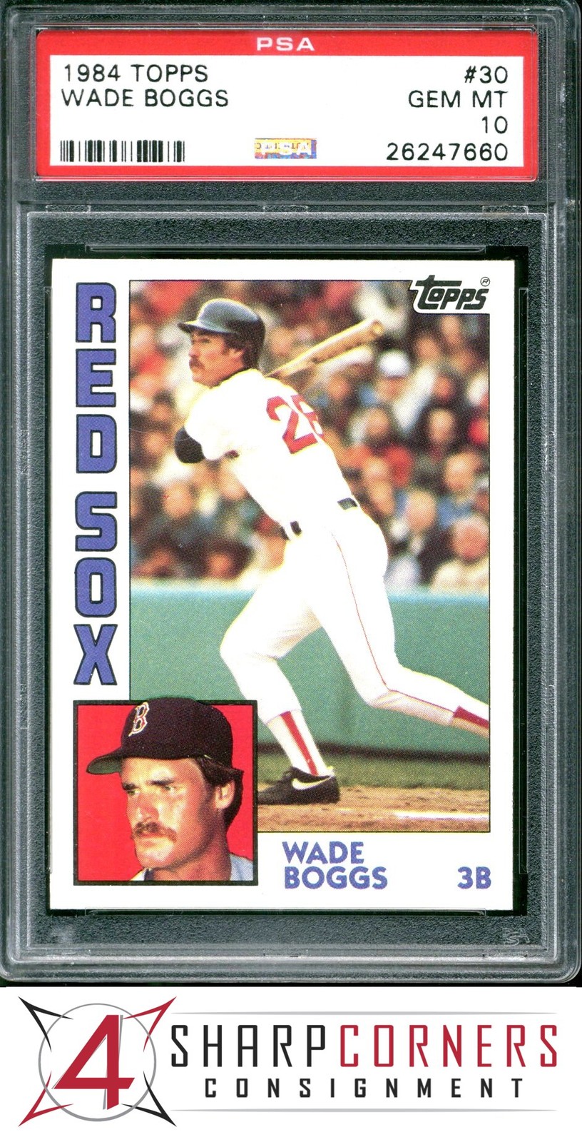 1984 TOPPS #30 WADE BOGGS RED SOX HOF PSA 10