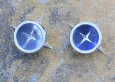 2 1961 Ford Galaxie Starliner Vintage Badge Emblem Oem Part C0ab-63517a30-a