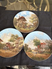 Christian Lückel Seltmann Weiden 1986 – Set of 3 Collector Plates – 19 cm – Used