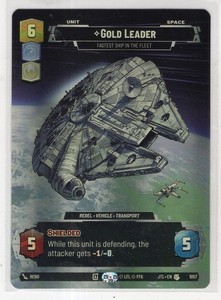 Star Wars Unlimited JTL Prestige Foil Card #1057 Gold Leader [U]